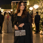 Antique Silver Purse – Single Ruby, Oval Loop Handle