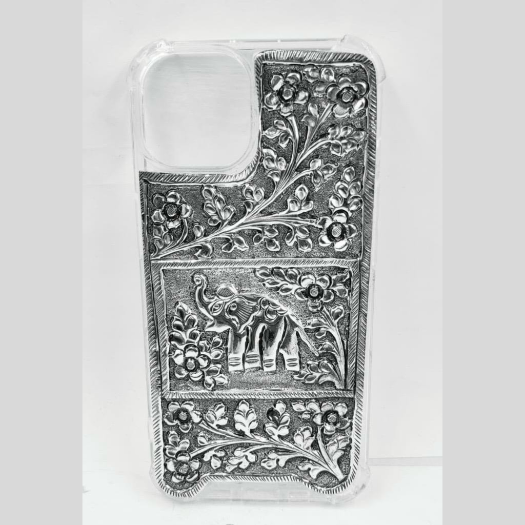 iPhone Cover – Floral Pattern with Elephant Motif