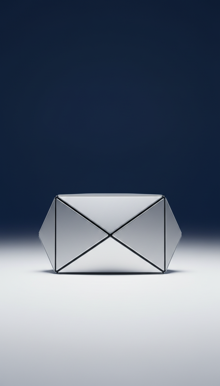 Solid silver geometric purse