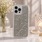 Phone Cover – Floral Vine with Flower Blossoms, Vertical Panel