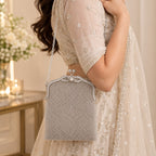 Silver Mesh Bag – Butterfly Clasp & Chain Strap